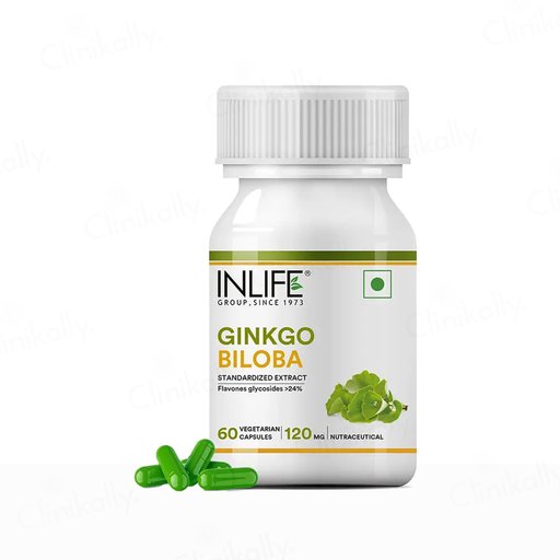 Inlife Ginkgo Biloba 120mg Vegetarian Capsule