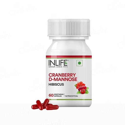 Inlife Cranberry & D-Mannose Hibiscus Vegetarian Capsule