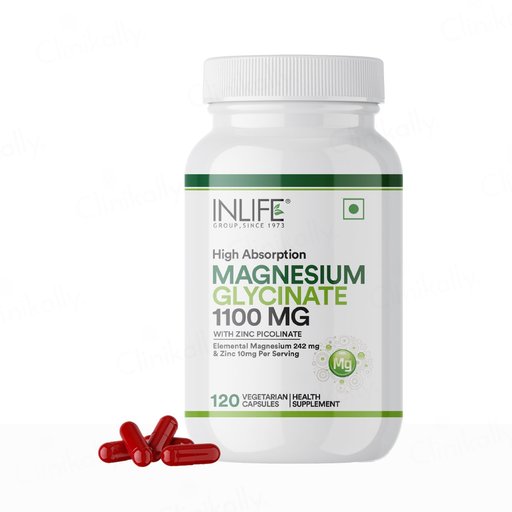 Inlife High Absorption Magnesium Glycinate With Zinc Picolinate Capsule For Sleep & Nerve Health
