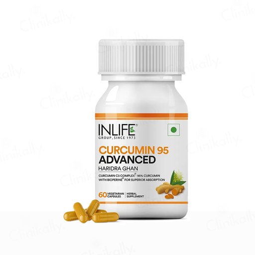 Inlife Haridra Ghan Curcumin C3 Complex 95% With Piperine Advanced Capsule