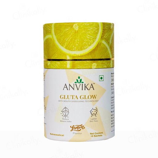 Anvika Gluta Glow Mouth Dissolving Nutraceutical Powder - Lemon Flavour