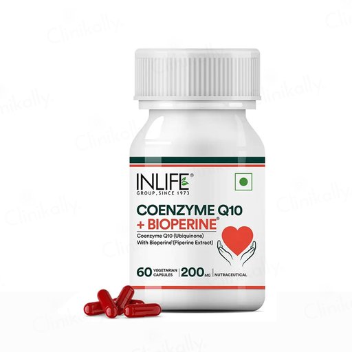 Inlife Coenzyme Q10 200mg With Piperine Capsule For Heart Health