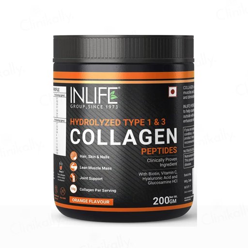 Inlife Japanese Hydrolyzed Type 1 & 3 Collagen Peptides Nutraceutical Powder