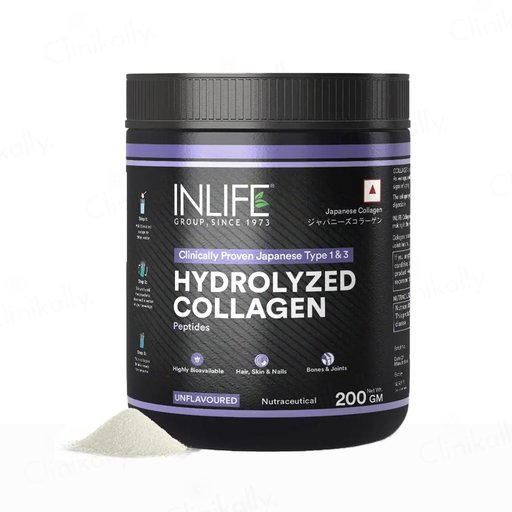 Inlife Japanese Hydrolyzed Type 1 & 3 Collagen Peptides Nutraceutical Powder