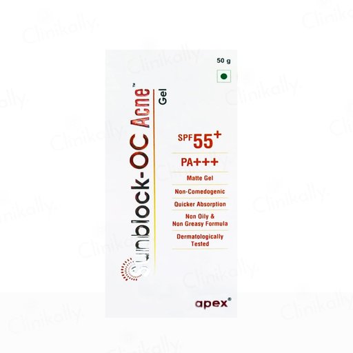 Sunblock-OC Acne Matte Sunscreen Gel SPF 55+ PA+++