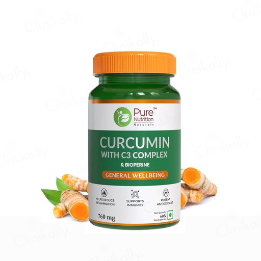Pure Nutrition Curcumin With C3 Complex & Bioperine Veg Capsule