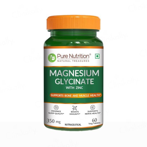 Pure Nutrition Magnesium Glycinate With Zinc Veg Tablet