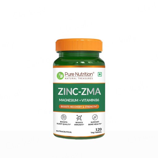 Pure Nutrition Zinc-ZMA, Magnesium + Vitamin B6 Veg Tablet