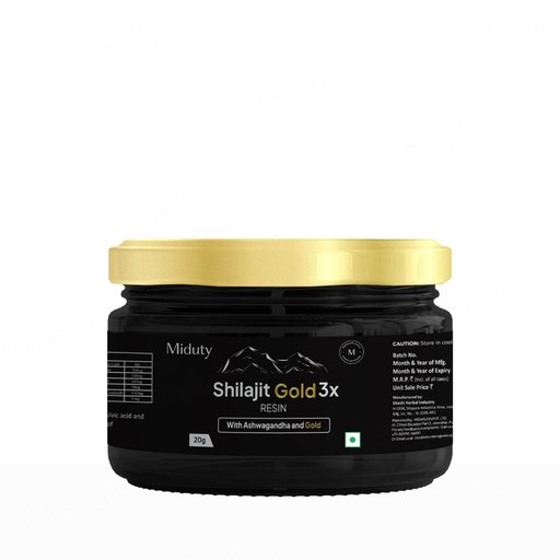 Miduty Shilajit Gold 3x Resin With Ashwagandha And Gold