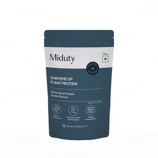Miduty ShapeME Up 100% Plant Protein Powder - Vanilla Flavour