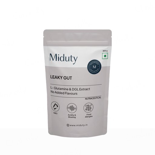 Miduty Leaky Gut L-Glutamine & DGL Extract Powder