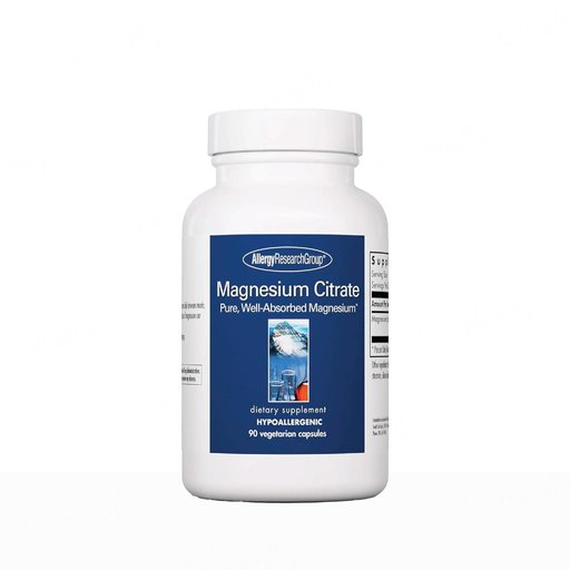 Allergy Research Group Magnesium Citrate Dietary Supplement Vegetarian Capsule