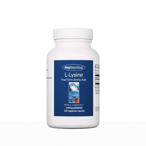 Allergy Research Group L-Lysine Free Form Amino Acid Dietary Supplement Vegetarian Capsule