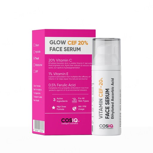 CosIQ Vitamin CEF-20% Ethylated Ascorbic Acid Glow Face Serum
