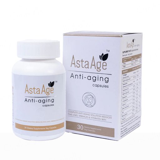 Asta Age Anti-Aging Dietary Supplement Veg Capsule
