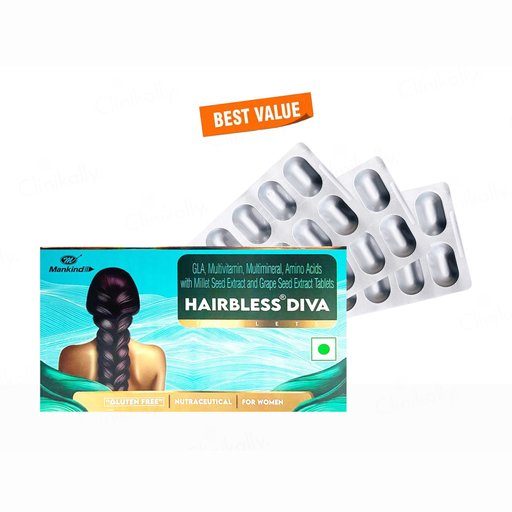 Hairbless Diva Nutraceutical Tablet For Women