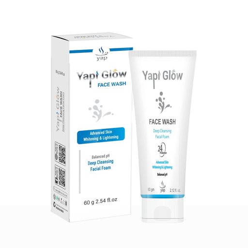 Yapi Glow Advanced Skin Whitening & Lightening Deep Cleansing Foam Face Wash