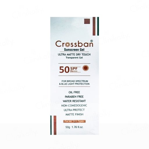 Crossban Ultra Matte Dry Touch Transparent Sunscreen Gel SPF 50 PA+++