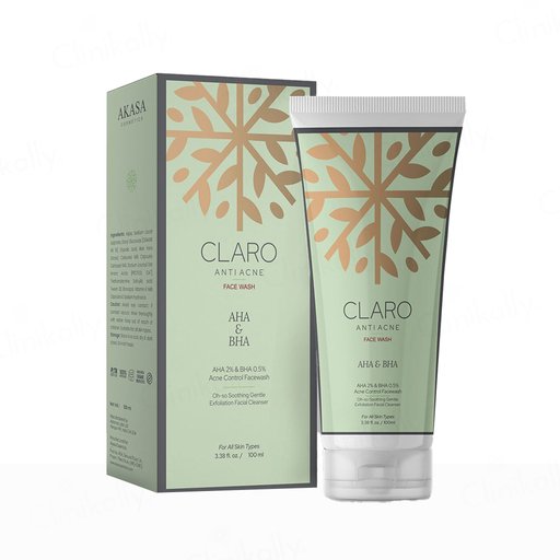 Akasa Cosmetics Claro AHA & BHA Anti Acne Face Wash