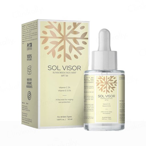 Akasa Cosmetics Sol Visor Face Mist Sunscreen SPF 50