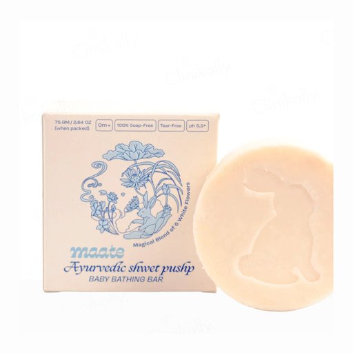 Maate Ayurvedic Shwet Pushp Baby Bathing Bar