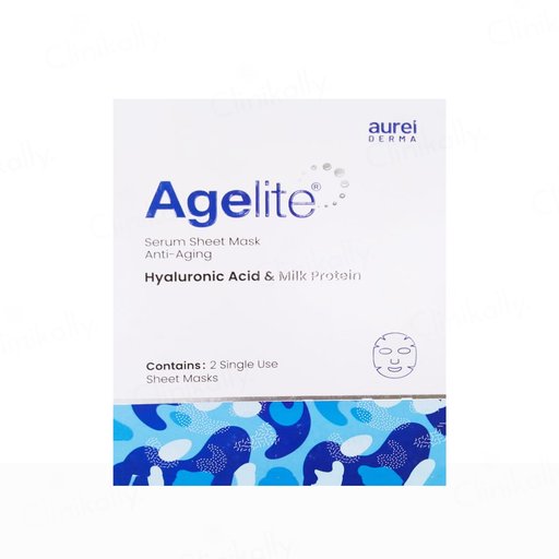 Agelite Serum Anti-Aging Sheet Mask With Hyaluronic Acid & Milk Protein