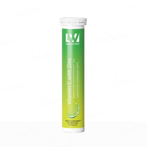 Lukewarm Vitamin C With Zinc Effervescent Tablet - Lemon Flavour