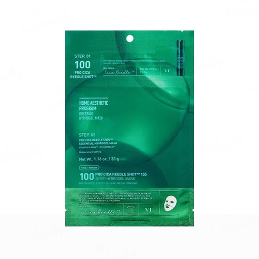 VT Cosmetics 100 Pro Cica Reedle Shot 2-Step Hydrogel Face Mask Kit