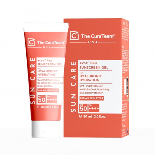 The CuraTeam Ray-X Plus Hyaluronic Hydration Sunscreen Gel SPF 50 PA++++