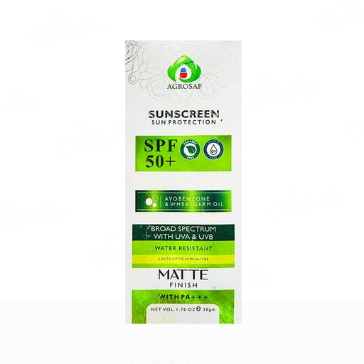 Agrosaf Sun Protection Matte Finish Sunscreen SPF 50+ PA+++