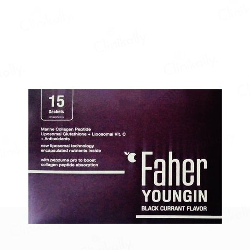 Faher Youngin Marine Collagen Peptide Powder - Black Currant Flavor