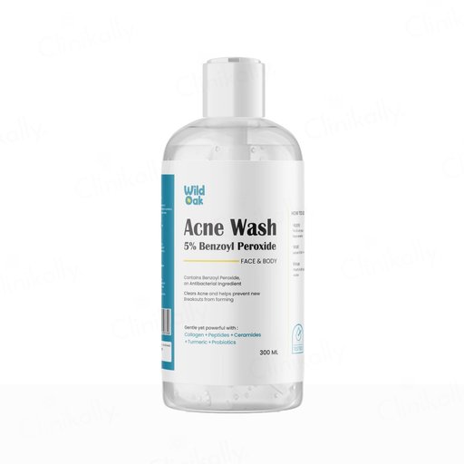 Wild Oak 5% Benzoyl Peroxide Acne Wash For Face & Body