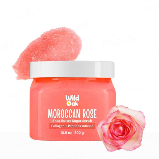 Wild Oak Moroccan Rose Shea Butter Sugar Body Scrub