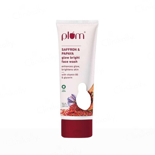 Plum Saffron & Papaya Glow Bright Face Wash With Vitamin B5 & Glycerin