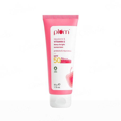 Plum Squalane & Vitamin E Dewy-Bright Sunscreen SPF 50 PA+++