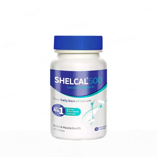 Shelcal 500 Calcium & Vitamin D3 Bone & Muscle Health Tablet
