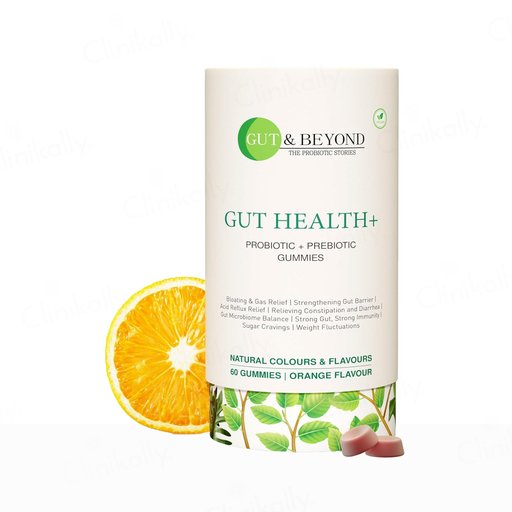 Gut & Beyond Gut Health+ Probiotic + Prebiotic Gummies - Orange Flavour