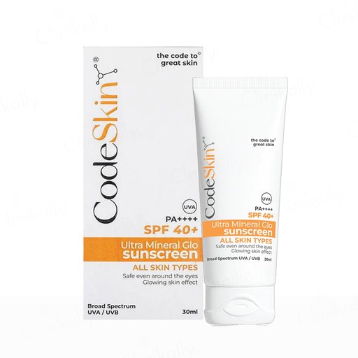 CodeSkin UltraMineral Glo Sunscreen SPF 40+ PA++++