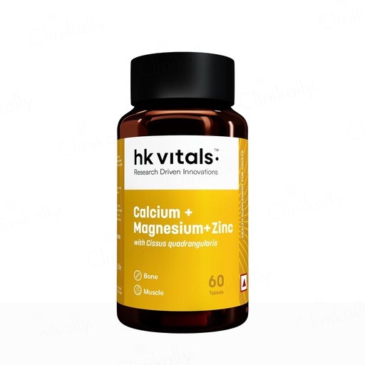 HK Vitals Calcium + Magnesium + Zinc Health Supplement Tablet For Adults