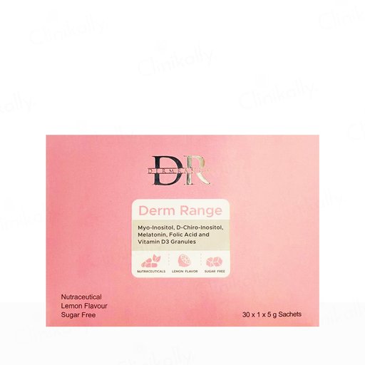 Derm Range Myo-Inositol Nutraceutical Sugar Free Granules - Lemon Flavour