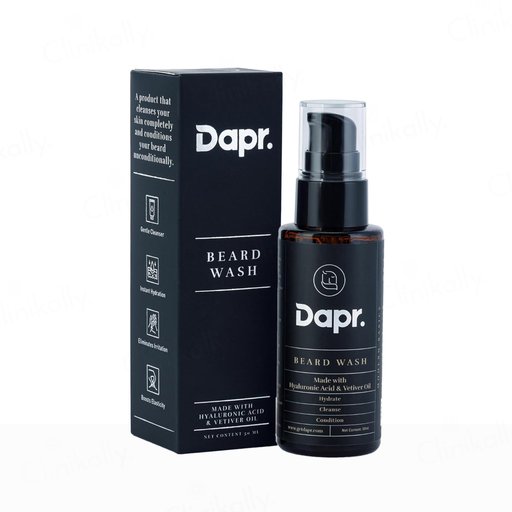 Dapr. Beard Wash With Hyaluronic Acid & Vetiver Oil