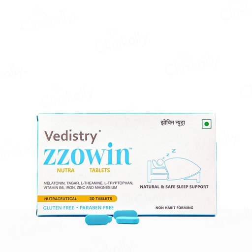 Vedistry Zzowin Nutra Tablet For Natural & Safe Sleep