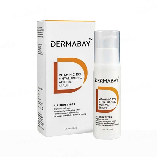 Dermabay 15% Vitamin C + 1% Hyaluronic Acid Face Serum