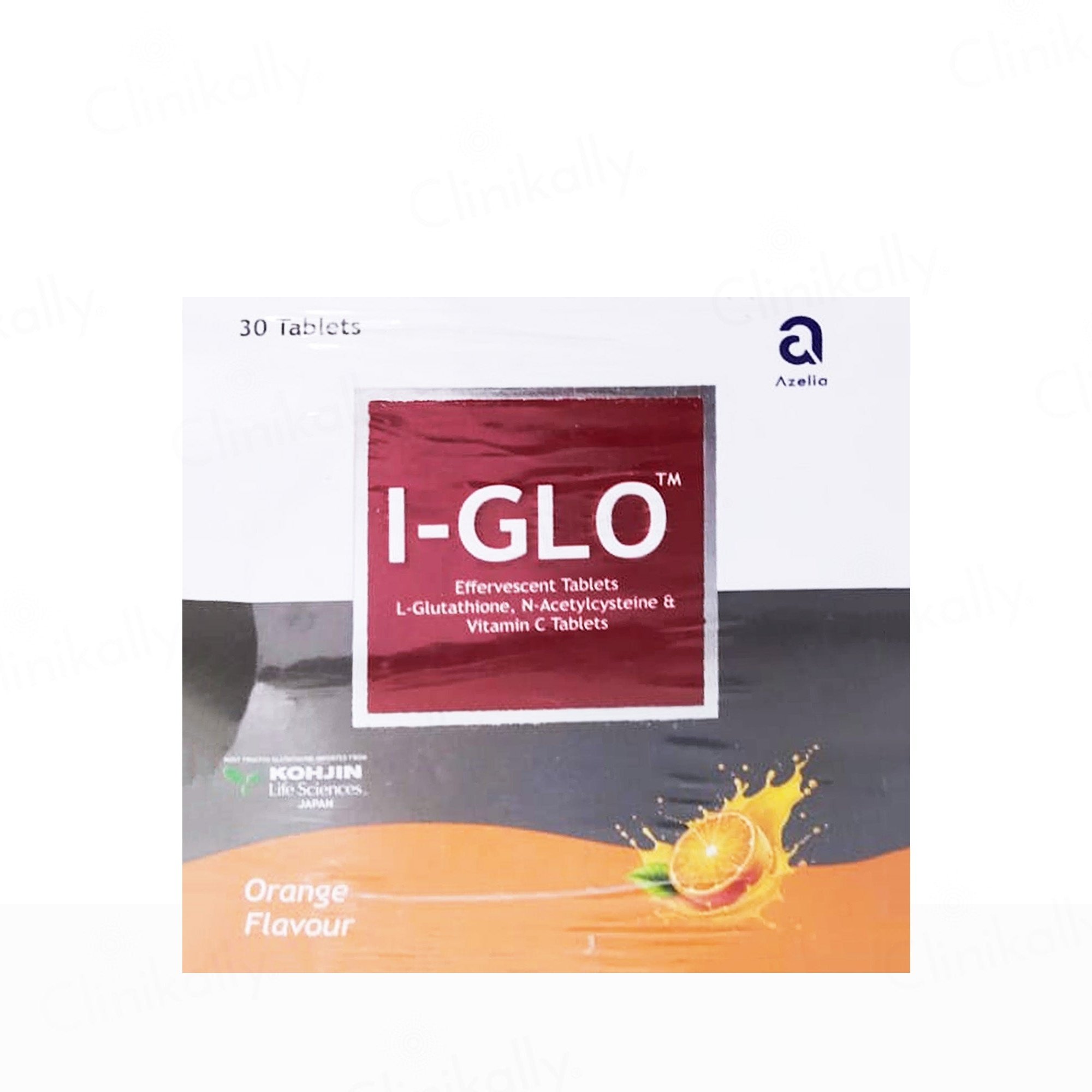 Buy Azelia I-Glo Glutathione Vitamin C Effervescent Tablet - Orange Flavour Online at Best Price
