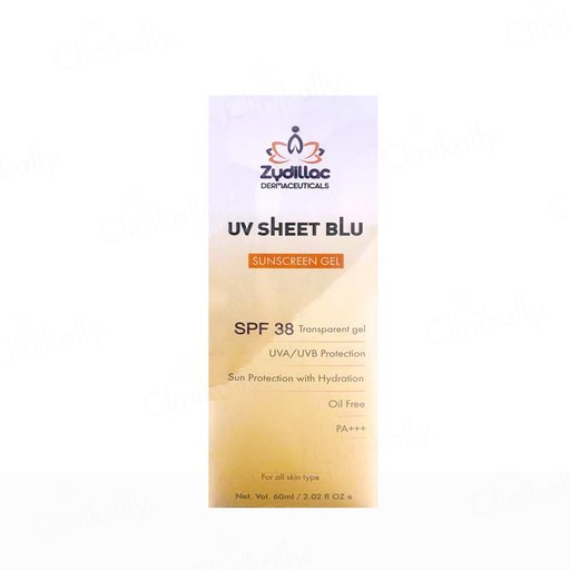 UV-Sheet Blu Transparent Sunscreen Gel SPF 38 PA+++