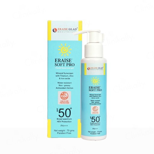 Eraise Soft Pro Tinted Mineral Sunscreen Gel SPF 50+ PA+++