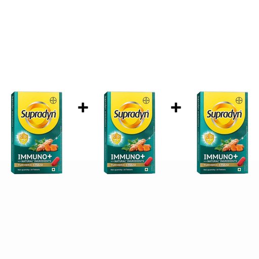 Supradyn Immuno+ Multivitamin Tablet With Turmeric & Tulsi