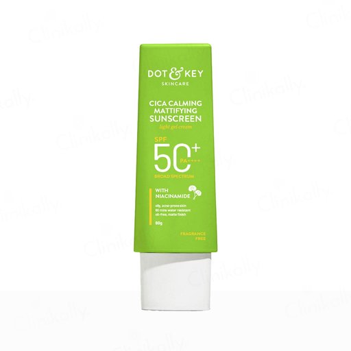 Dot & Key Cica Calming Mattifying Light Gel Cream Sunscreen SPF 50+ PA++++