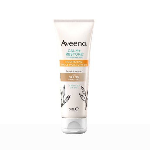Aveeno Calm+ Restore Nourishing Daily Moisturiser Sheer Tint SPF 30