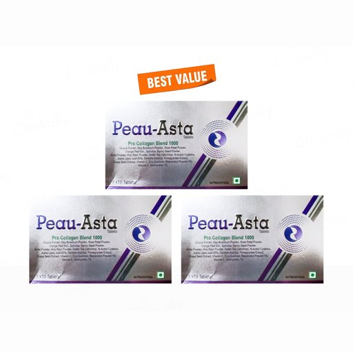 Peau-Asta Pro Collagen Blend 1000 Nutraceutical Tablet